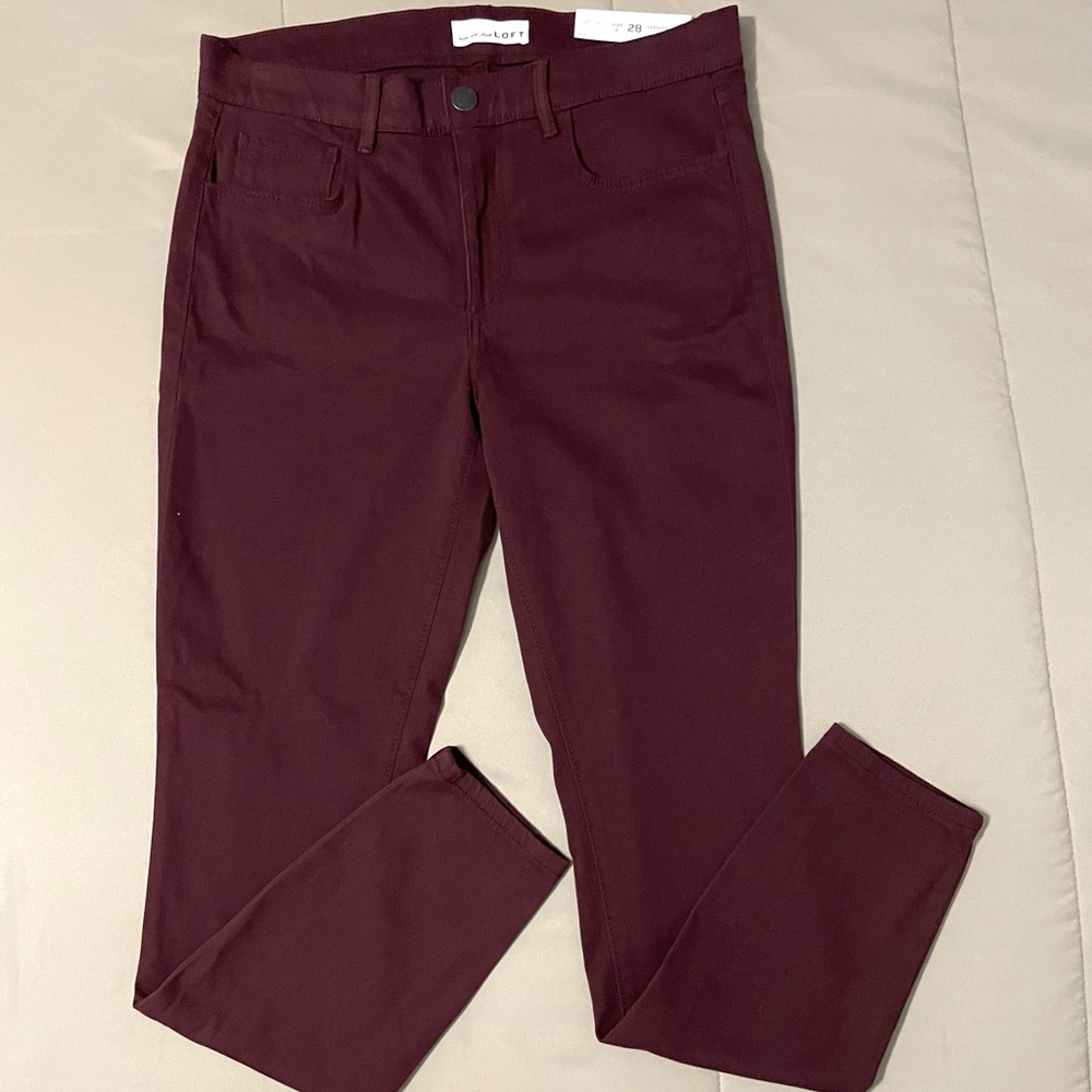 LOFT Burgundy Legging